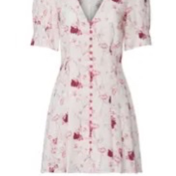 Chelsey and Walker Rent the Runway Floral button front dress pink sz2 $400… - Picture 9 of 9